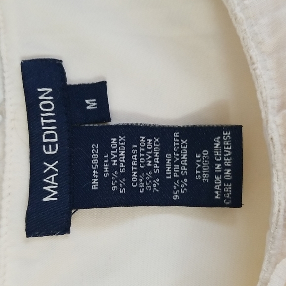 Max Edition Cream Colored Tunic Style top - Picture 3 of 11